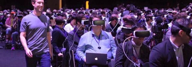 Zuckerberg’s challenge for virtual reality: a less isolated, more social one