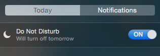 No disturb