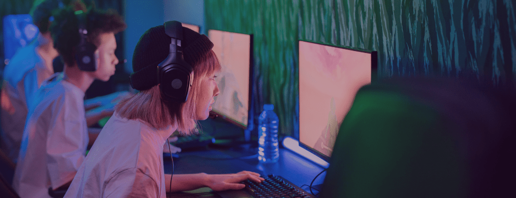mujer juegos pc capa cabecera