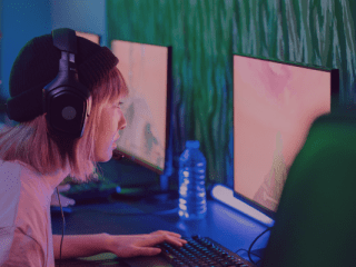 mujer juegos pc capa cabecera
